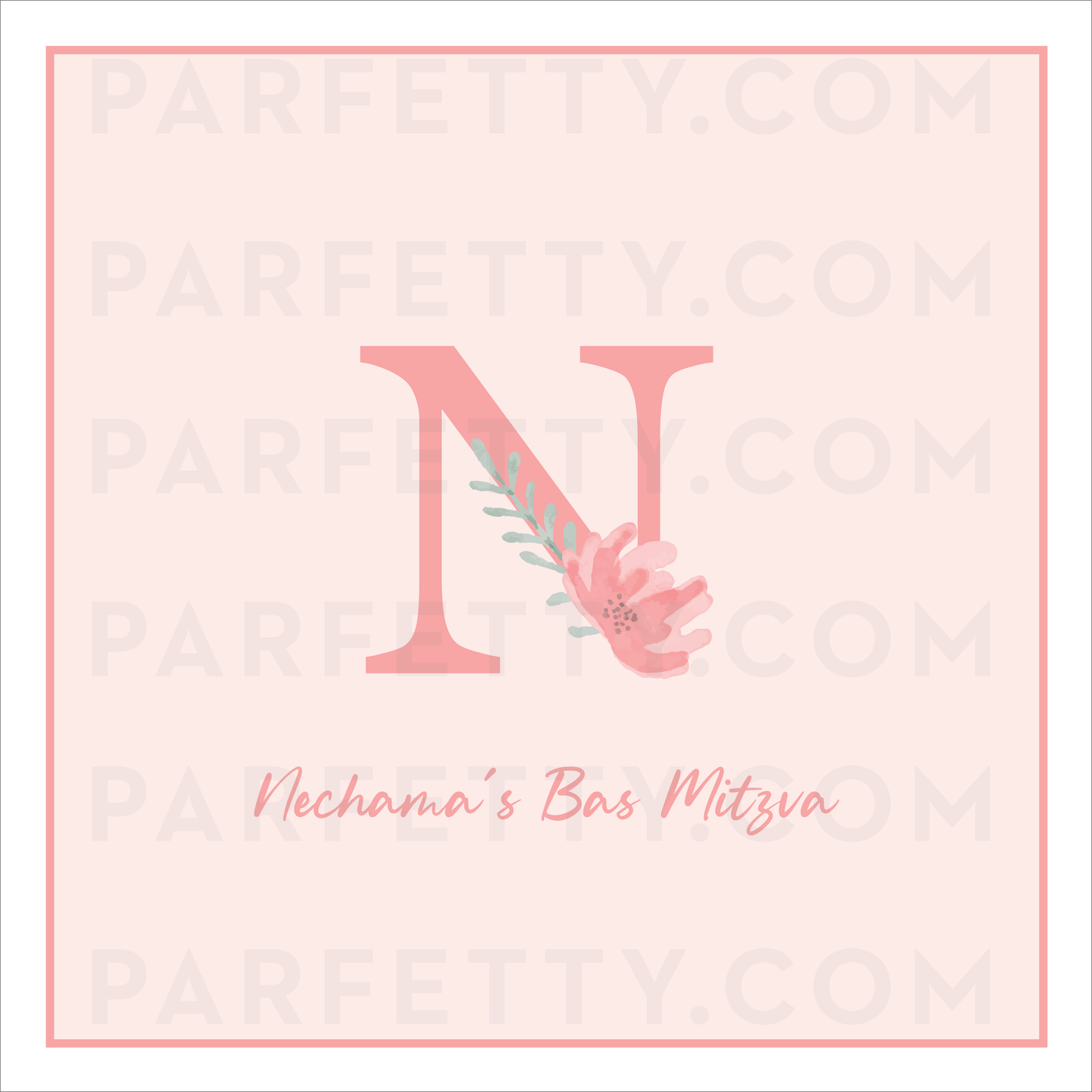 Initial Flower Placemat