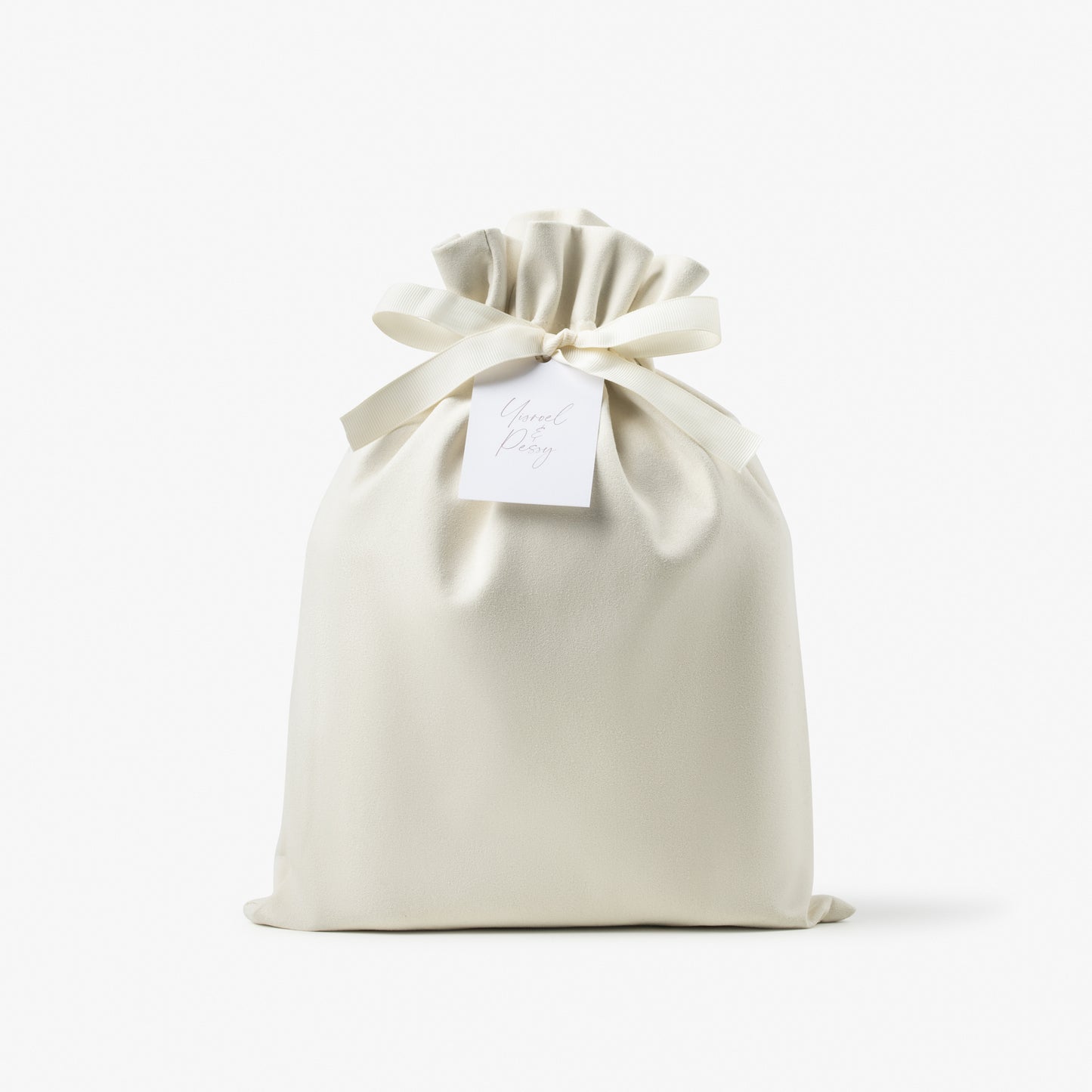 Ivory Suede Pouch