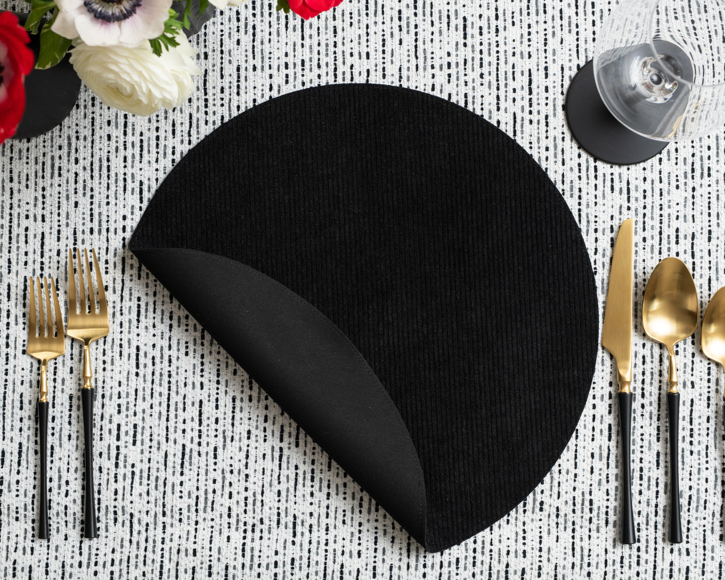 Corduroy collection Set Black