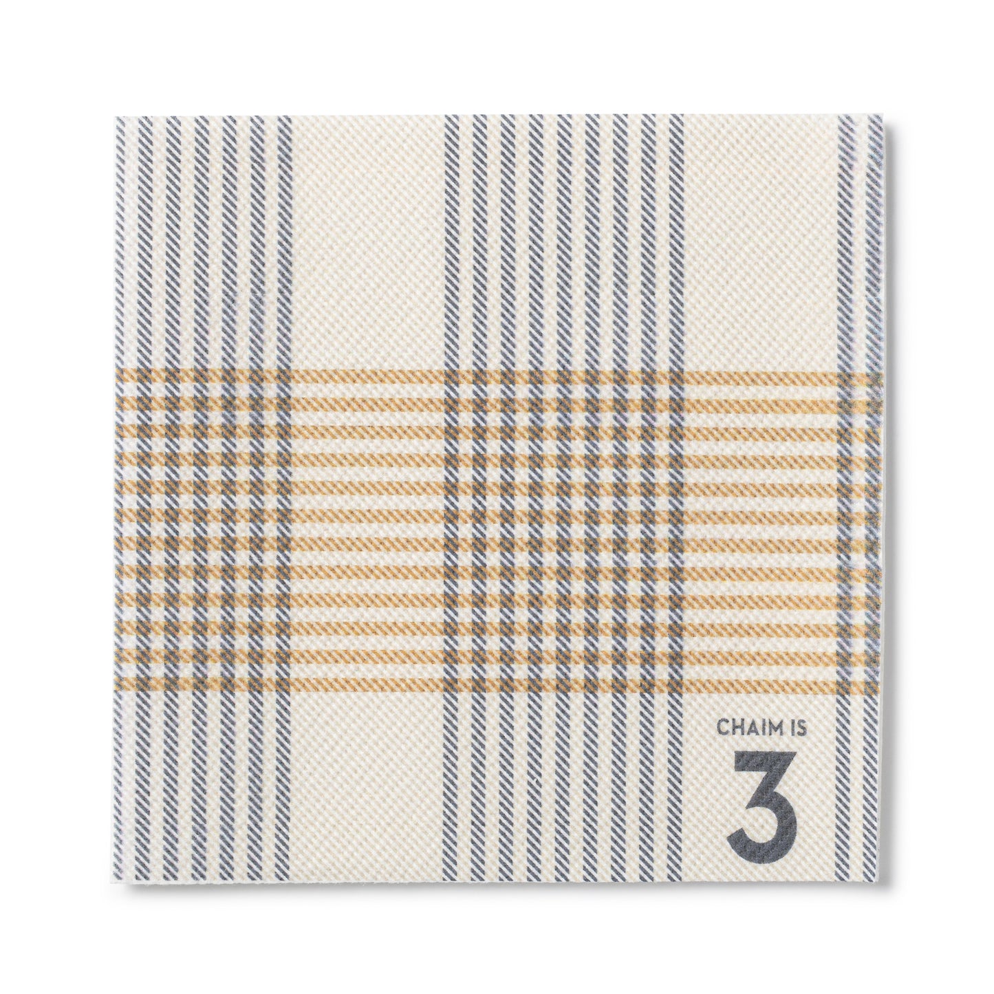 Tan Plaid Napkin