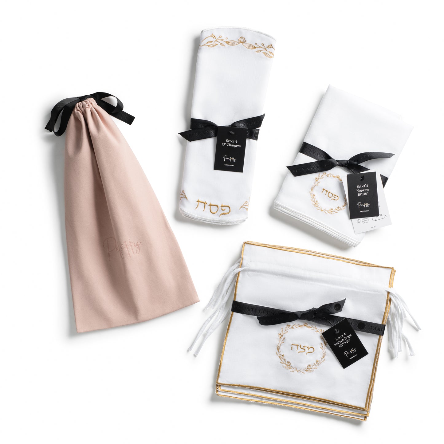 Classic Embroidered Set - Gold