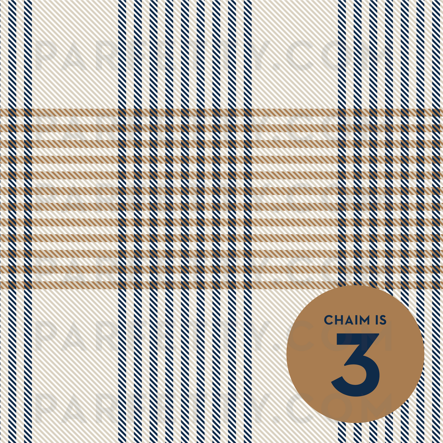 Tan Plaid Placemat