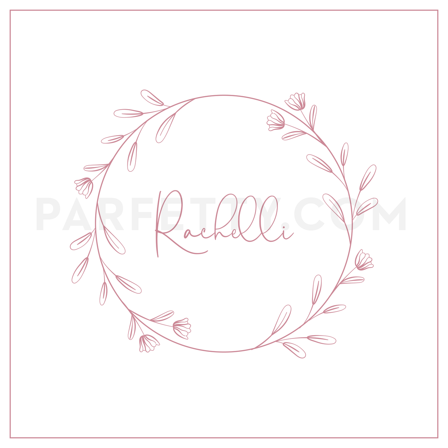 Pink Wreath Placemat