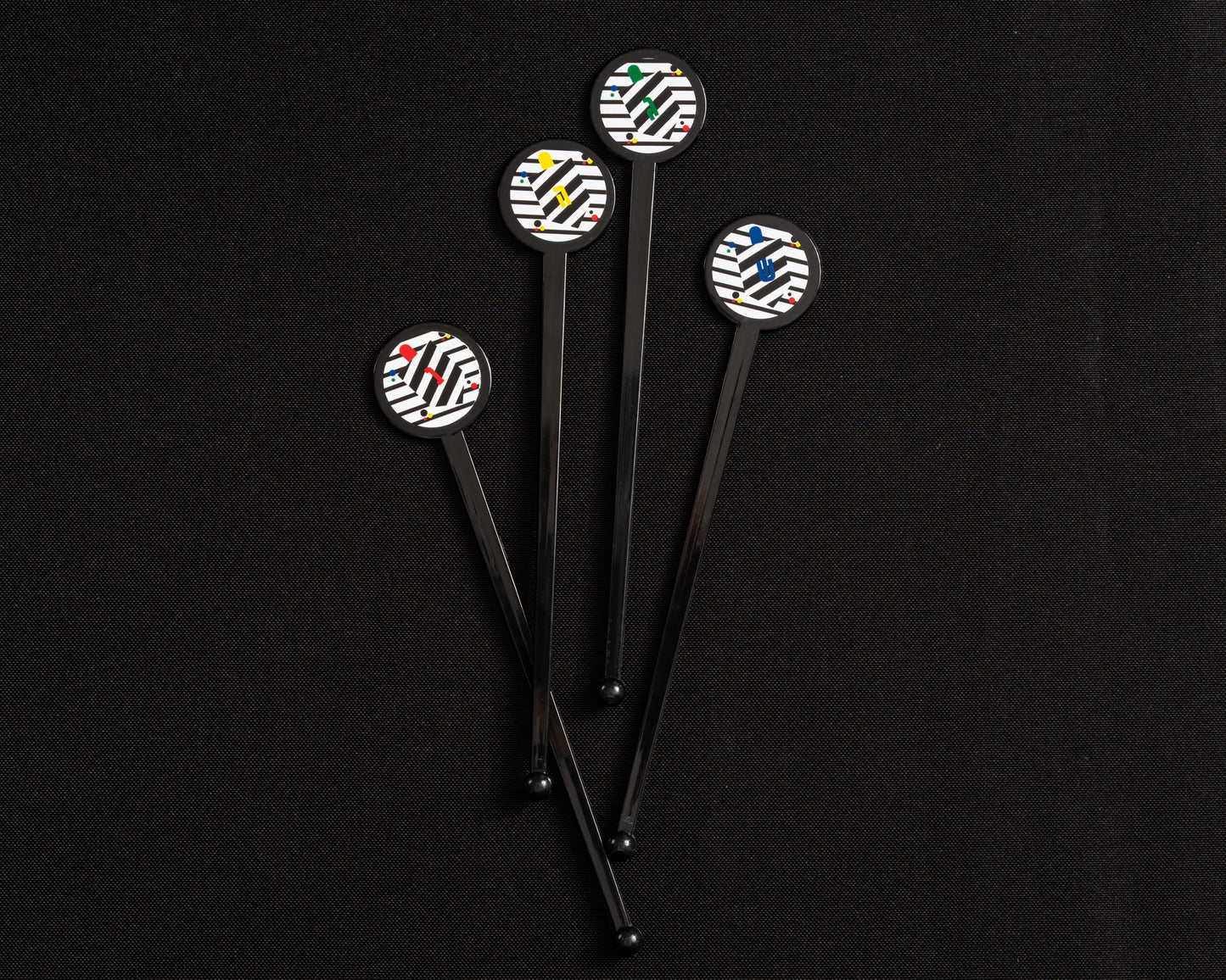 Geometric Dreidel Stirrers