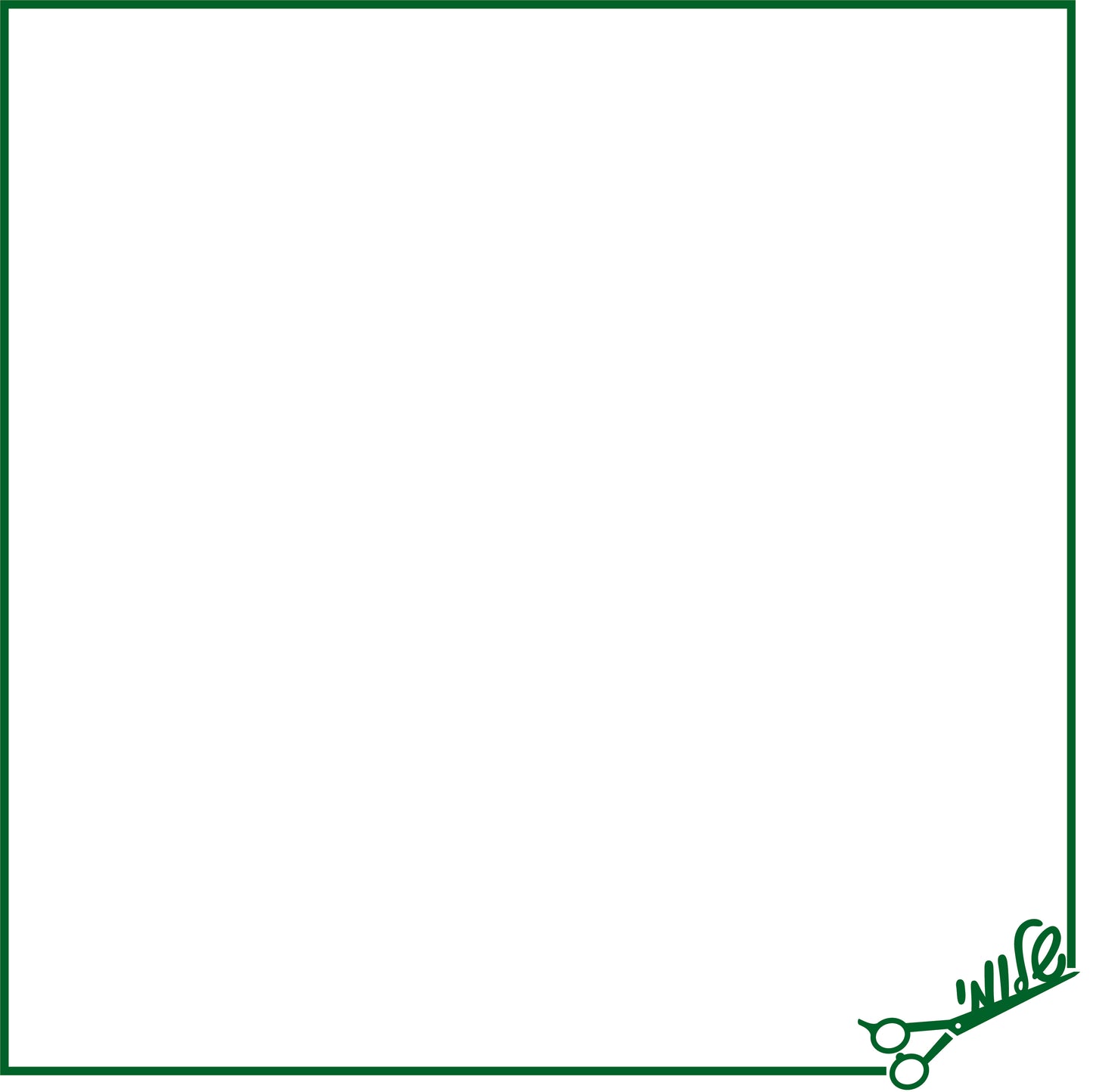 Upsherin Scissors Placemat