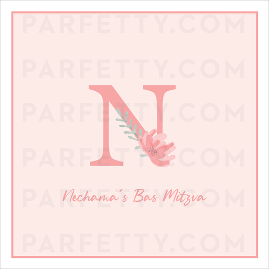 Initial Flower Placemat