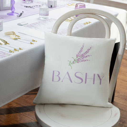 Pillow - white with full color logo