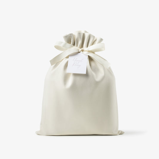 Ivory Suede Pouch