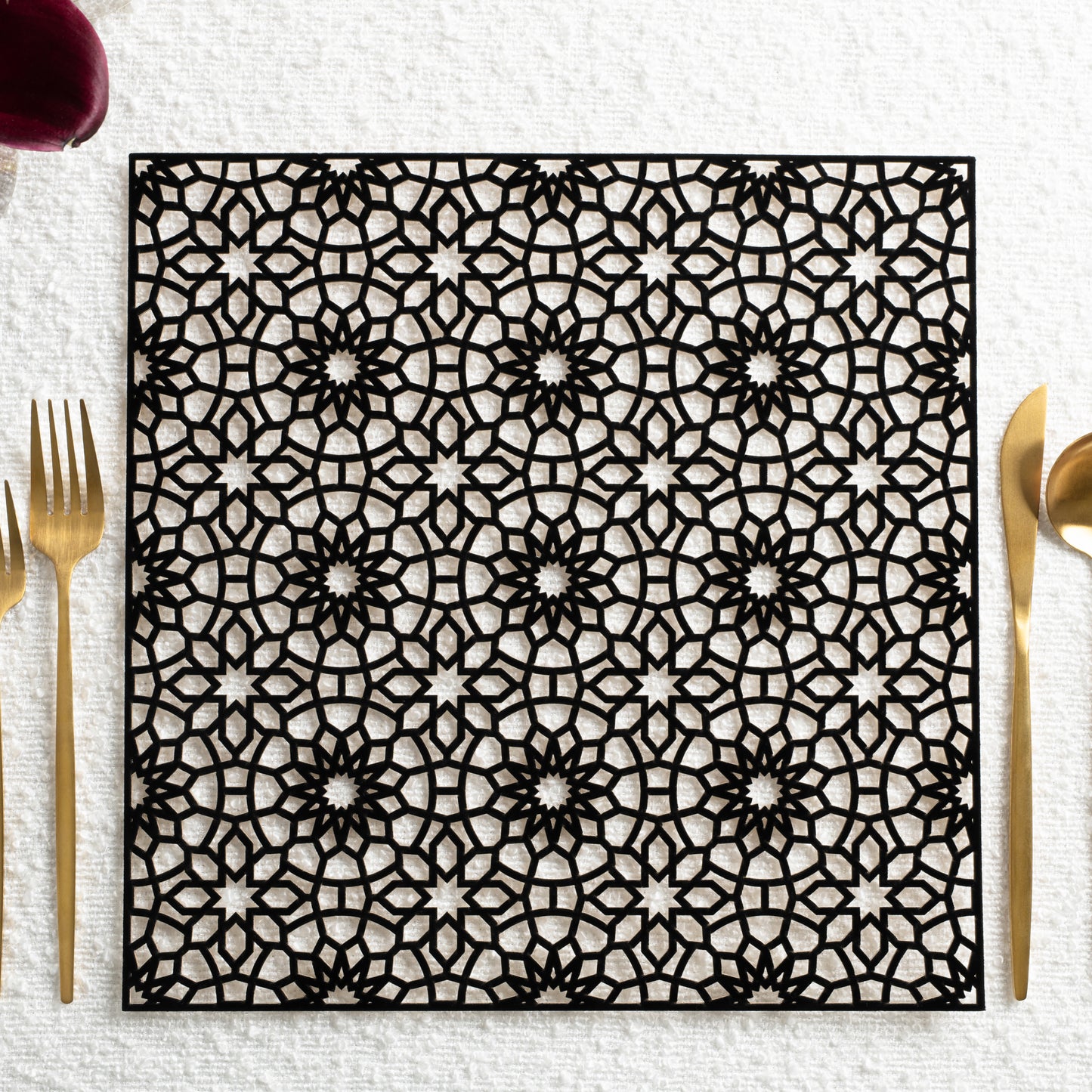 Velvet Lattice Set - Black