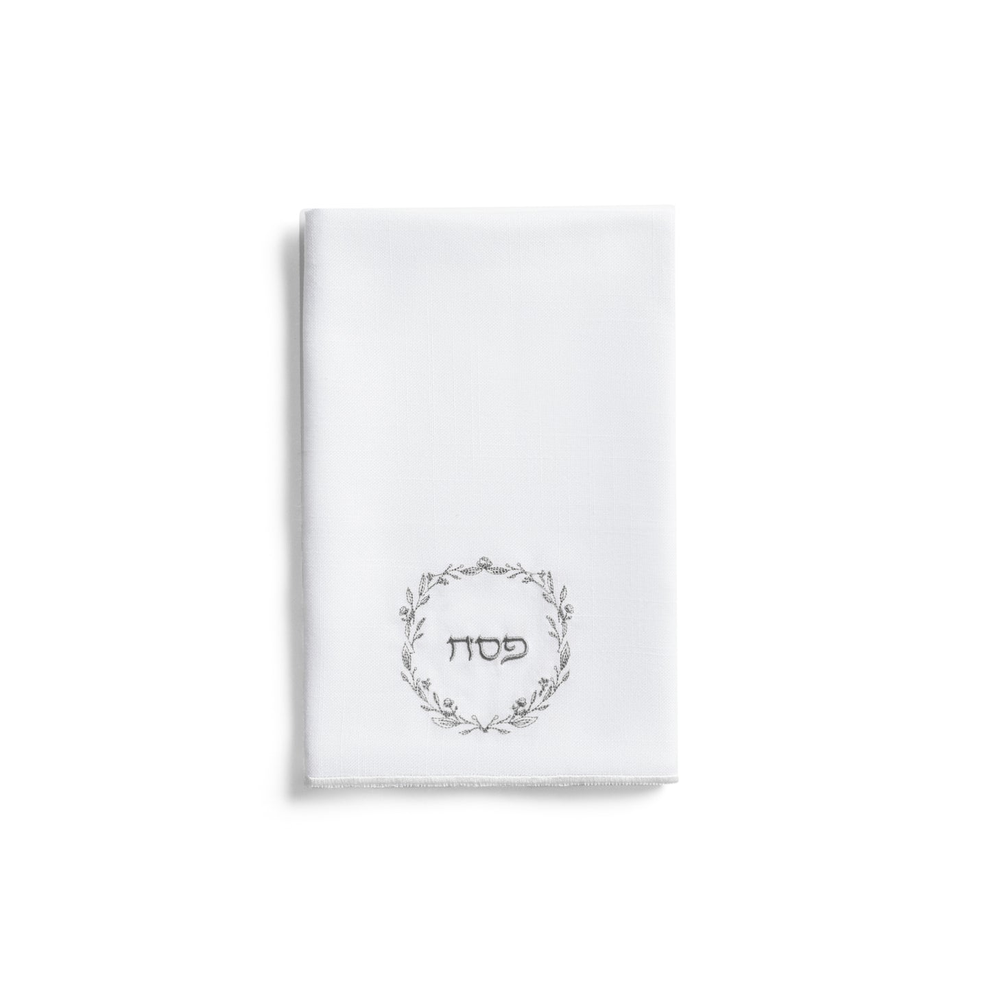 Classic Embroidered Napkin - Silver