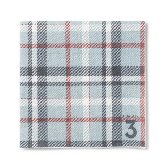 Navy Plaid Napkin
