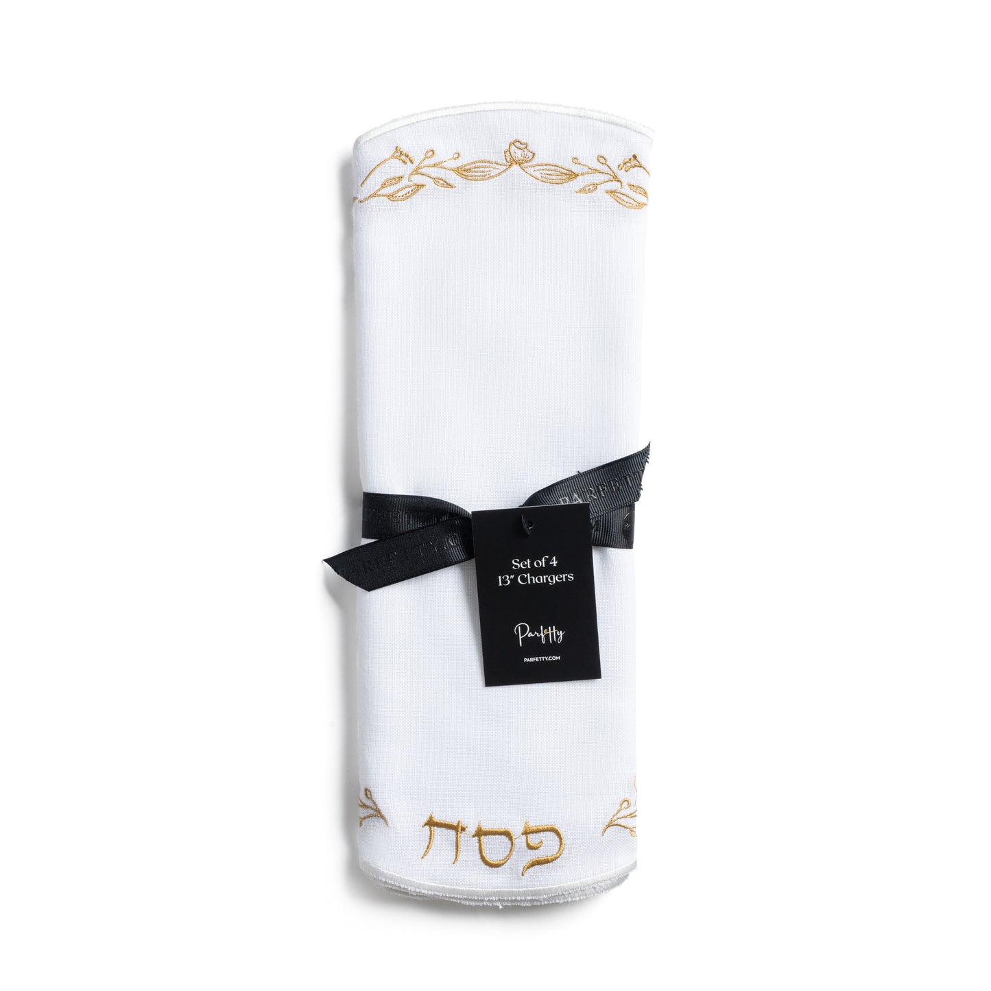 Classic Embroidered Chargers - Gold