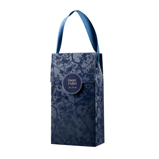 Navy Blossom Tote