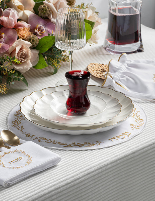 Classic Embroidered Set - Gold