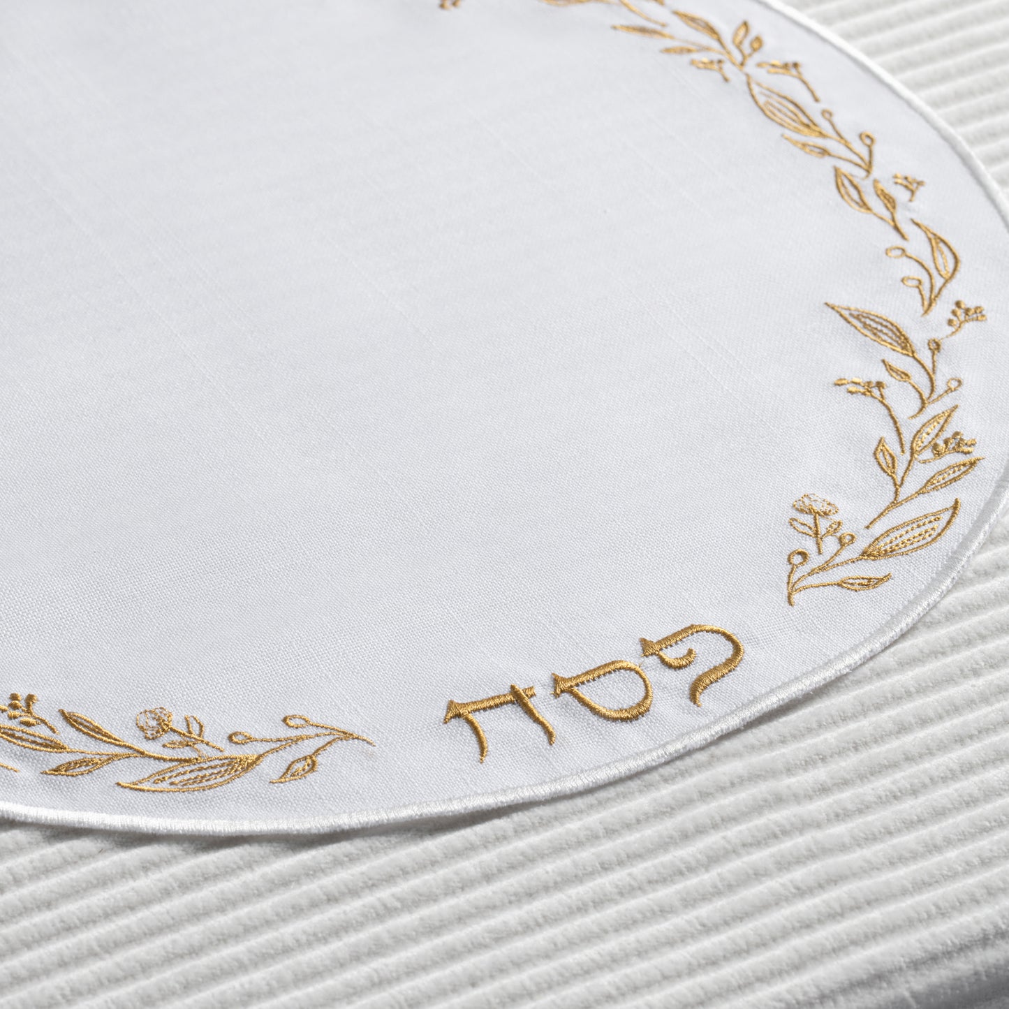Classic Embroidered Chargers - Gold