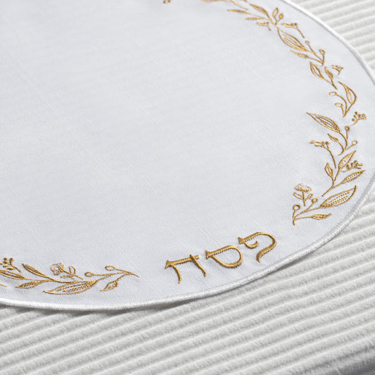 Classic Embroidered Chargers - Gold