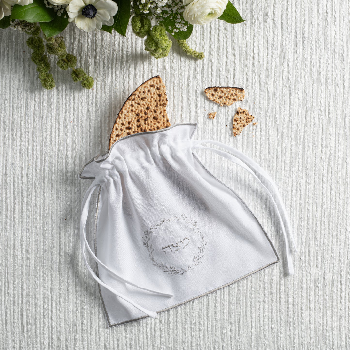 Classic Embroidered Set - Silver