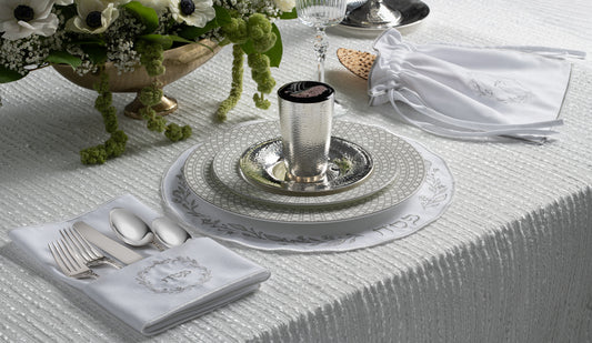 Classic Embroidered Set - Silver