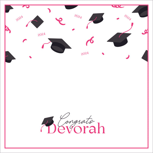 Grad 25 Placemat - Pink