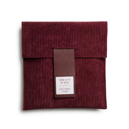 Maroon Corduroy Pocket