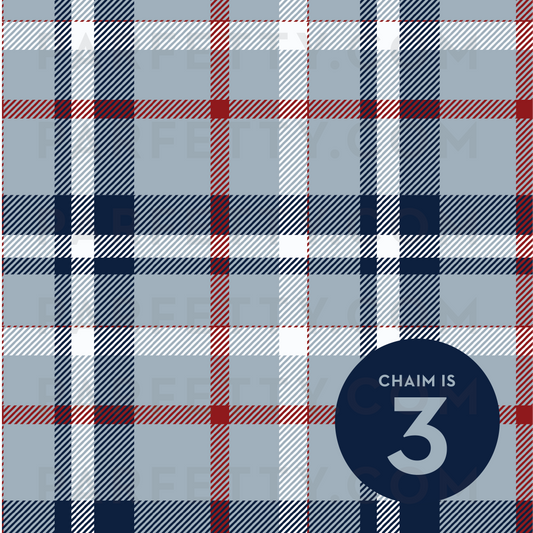 Navy Plaid Placemat