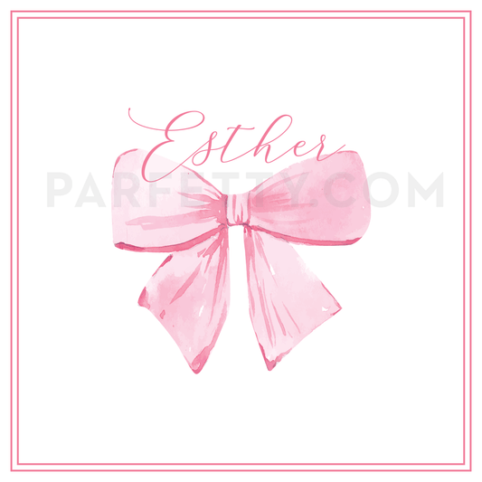 Pink Bow Placemat