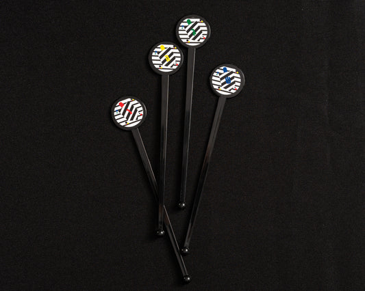 Geometric Dreidel Stirrers